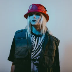 Black Swordsman Red Bucket Hat 17 Black Swordsman Red Bucket Hat -Atsuko Sale Store AtsukoBuckets Boonies square 13