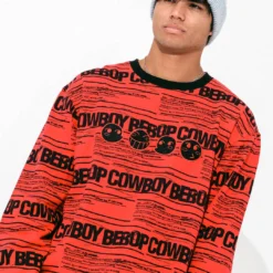 Cowboy Bebop Magenta Crew Neck Sweatshirt -Atsuko Sale Store AtsukoNYCCFleece 4x5 59