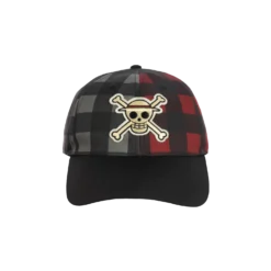 One Piece Logo Plaid Strapback Hat