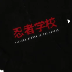 NARUTO Village Of The Hidden Leaves Black Sherpa Hoodie -Atsuko Sale Store HD8M93NAR 2 1