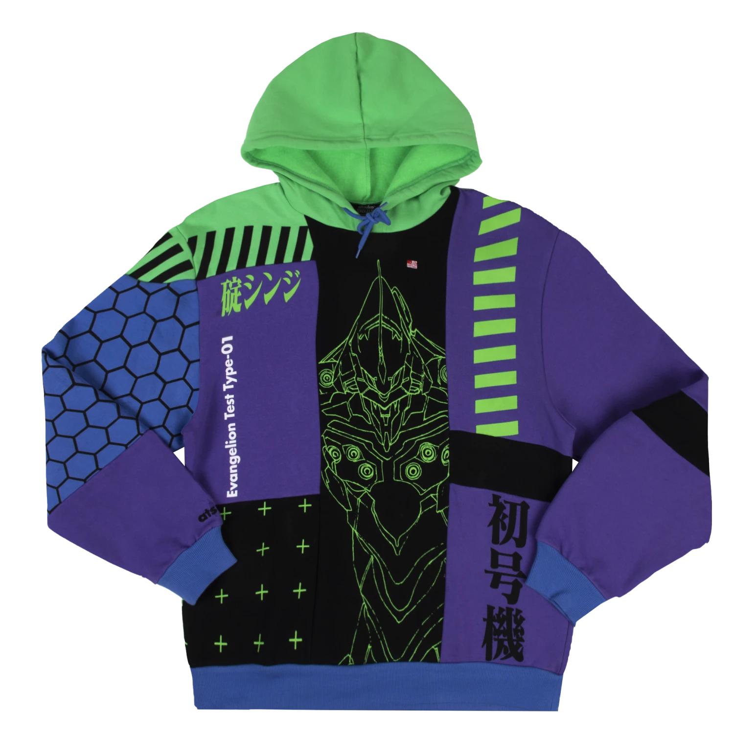 Eva Unit-01 Panel Hoodie 3 Eva Unit-01 Panel Hoodie