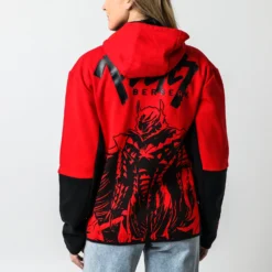 Berserker Armor Contrast Zip Hoodie -Atsuko Sale Store HDA2GUGCRU ecomm 4
