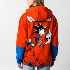 Goku Contrast Zip Hoodie -Atsuko Sale Store HDA2GUHDBZ ecomm 3