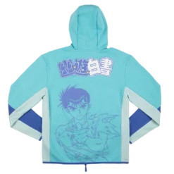 Yusuke Urameshi Contrast Zip Hoodie -Atsuko Sale Store HDA2GULYYH 2
