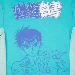 Yusuke Urameshi Contrast Zip Hoodie -Atsuko Sale Store HDA2GULYYH 3