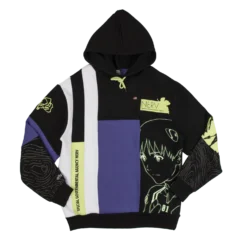 Shinji And Eva Unit-01 Patchwork Hoodie -Atsuko Sale Store HDA2JT0NGE 1
