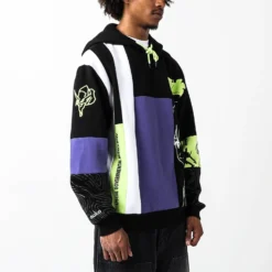 Shinji And Eva Unit-01 Patchwork Hoodie -Atsuko Sale Store HDA2JT0NGE ecomm 2