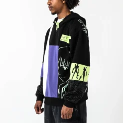Shinji And Eva Unit-01 Patchwork Hoodie -Atsuko Sale Store HDA2JT0NGE ecomm 3