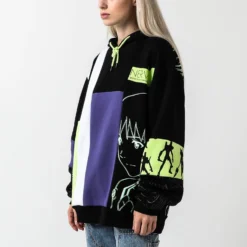 Shinji And Eva Unit-01 Patchwork Hoodie -Atsuko Sale Store HDA2JT0NGE ecomm 6