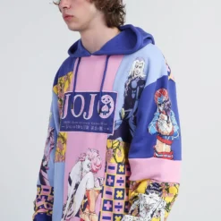 Golden Wind Character Panel Hoodie -Atsuko Sale Store HDA51P1JOJ ecomm CHRISTIANLARGE 2