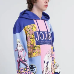 Golden Wind Character Panel Hoodie -Atsuko Sale Store HDA51P1JOJ ecomm CHRISTIANLARGE 3