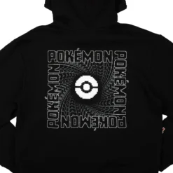 POKEMON Starter Pokémon Black & Grey Panel Hoodie -Atsuko Sale Store HDA56KFPOK 05