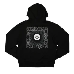 POKEMON Starter Pokémon Black & Grey Panel Hoodie -Atsuko Sale Store HDA56KFPOK 06