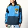 Spike Spiegel Patchwork Panel Hoodie -Atsuko Sale Store HDA57B5CBP ecomm15