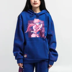 Yu Yu Hakusho Blue Hoodie -Atsuko Sale Store HDA62MTYYH ecomm LUNASMALL