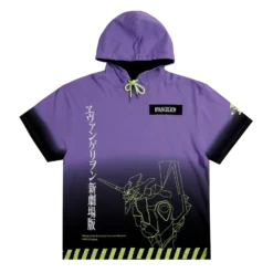 Eva Unit-01 Gradient Short Sleeve Hoodie