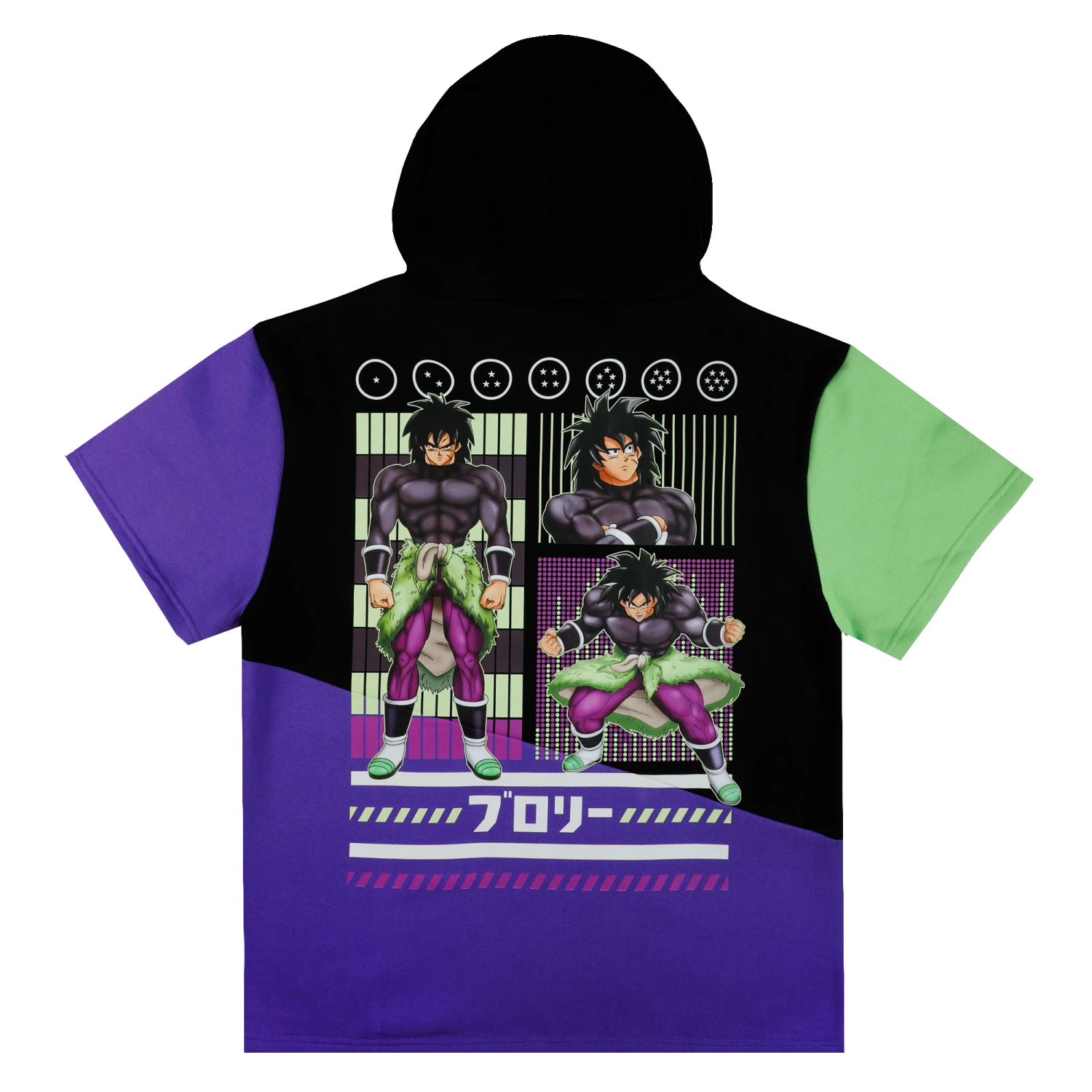 Broly Split Short Sleeve Hoodie 4 Broly Split Short Sleeve Hoodie - Image 2