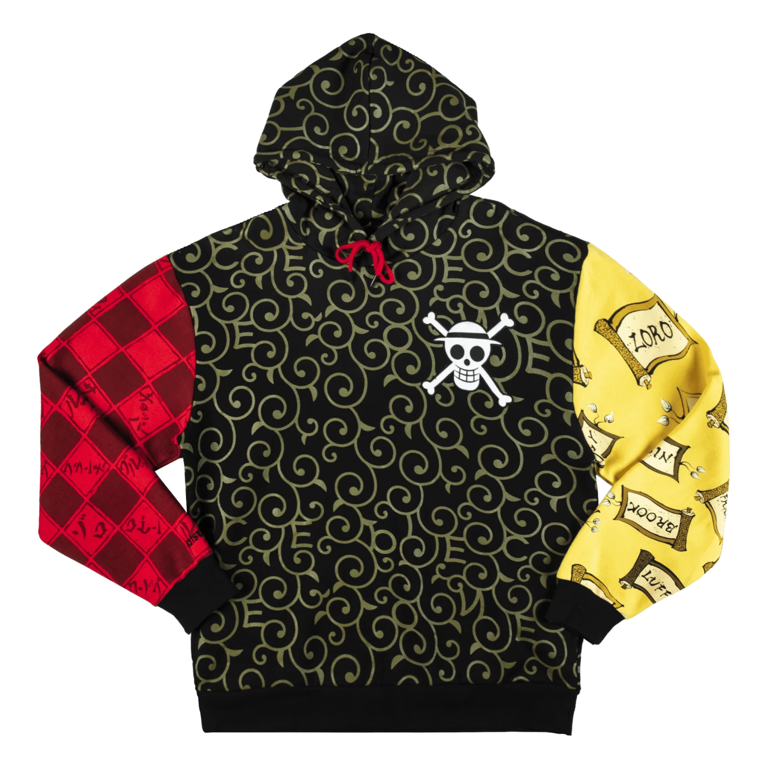 One Piece Team Patchwork Hoodie 3 One Piece Team Patchwork Hoodie