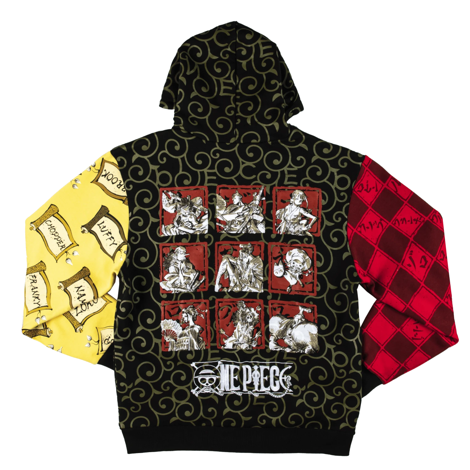 One Piece Team Patchwork Hoodie 4 One Piece Team Patchwork Hoodie - Image 2