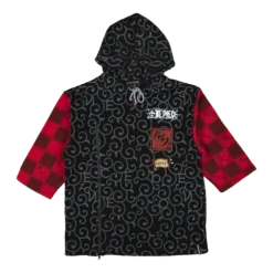 One Piece Luffy 3/4 Sleeve Inlay Hoodie