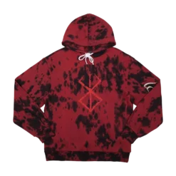 Brand Of Sacrifice Red Acid Wash Hoodie -Atsuko Sale Store HDM2JR6CRU 001