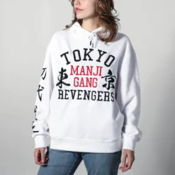 Mikey Black And White Hoodie -Atsuko Sale Store HDM54CRCRU ecomm 3