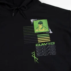 David Martinez Black Hoodie -Atsuko Sale Store HDM592HCPR 2