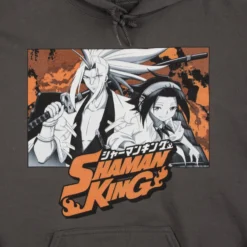 Yoh And Amidamaru Charcoal Hoodie -Atsuko Sale Store HDM5BNMSHA 2