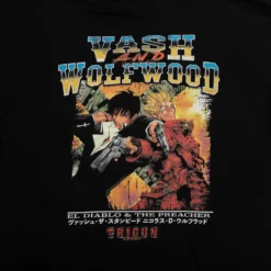Vash And Wolfwood Black Hoodie 11 Vash And Wolfwood Black Hoodie -Atsuko Sale Store HDM6B34TRI 03