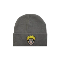 Naruto Face Grey Beanie