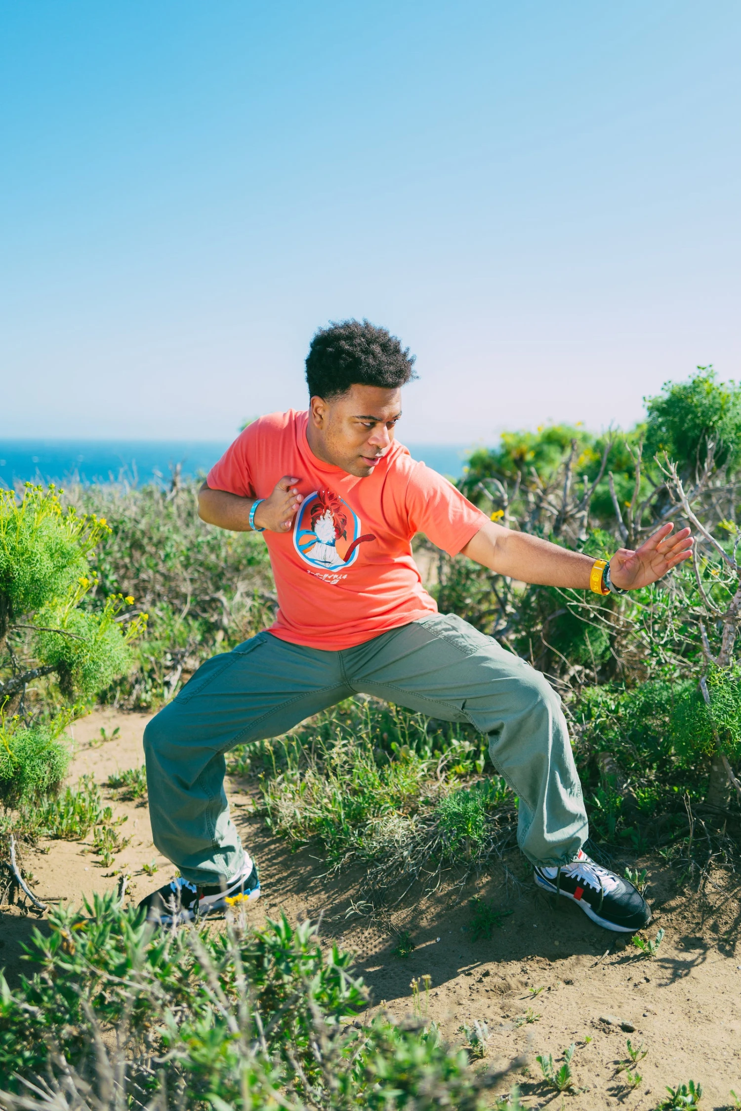 Gogeta Salmon Tee 7 Gogeta Salmon Tee - Image 5