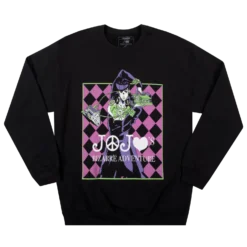 Josuke Black Crewneck Sweatshirt