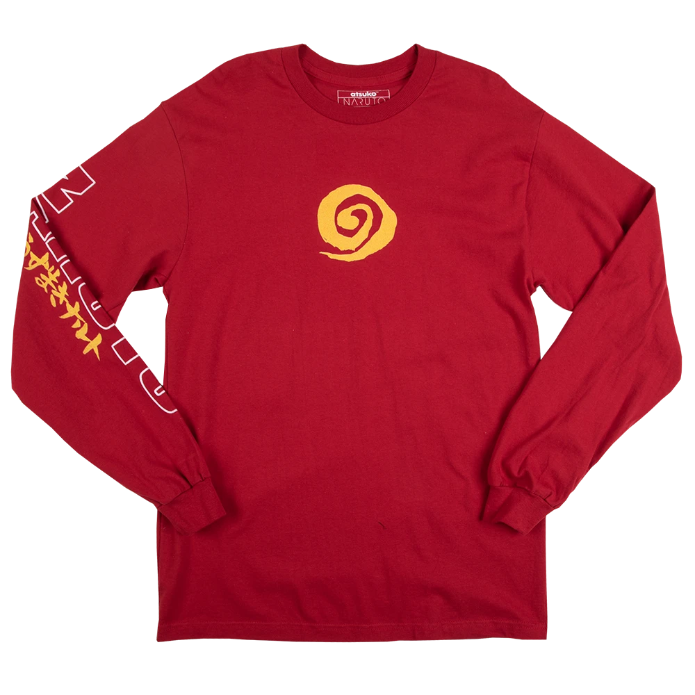 Red Naruto Uzumaki Long Sleeve 3 Red Naruto Uzumaki Long Sleeve