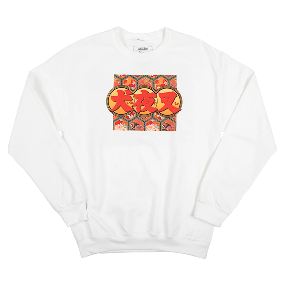 Team Inuyasha White Crew Neck Sweatshirt 3 Team Inuyasha White Crew Neck Sweatshirt