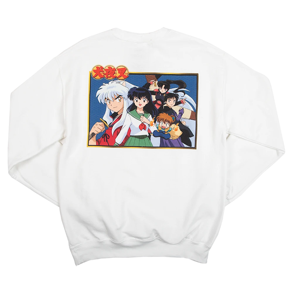 Team Inuyasha White Crew Neck Sweatshirt 4 Team Inuyasha White Crew Neck Sweatshirt - Image 2
