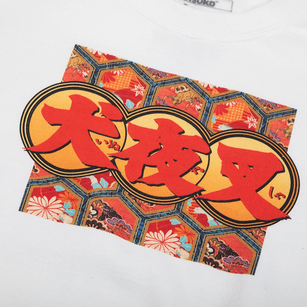 Team Inuyasha White Crew Neck Sweatshirt 5 Team Inuyasha White Crew Neck Sweatshirt - Image 3