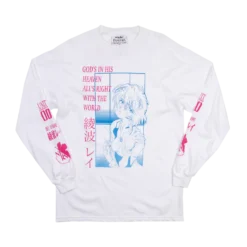 Evangelion Neon Genesis Rei White Long Sleeve