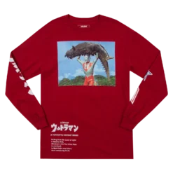 Kaiju Fighting Ultraman Red Long Sleeve
