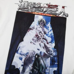 Mikasa And Female Titan White Long Sleeve -Atsuko Sale Store LS9MIWATN 3