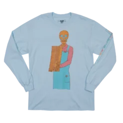 Skulled Faced Book Seller Chambray Long Sleeve