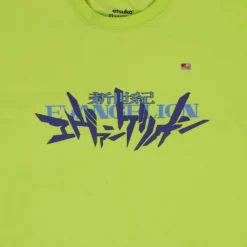 Eva Unit-01 Collage Lime Green Crew Neck Sweatshirt -Atsuko Sale Store LSA2JT5NGE 3