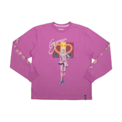 Golden Wind Giorno Floral Pink Long Sleeve 20 Golden Wind Giorno Floral Pink Long Sleeve -Atsuko Sale Store LSA51NXJOJ 001