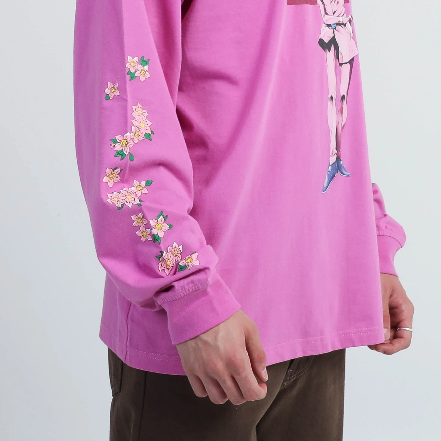Golden Wind Giorno Floral Pink Long Sleeve 9 Golden Wind Giorno Floral Pink Long Sleeve - Image 7