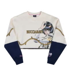 Golden Wind Bucciarati Zip Panel Sweatshirt -Atsuko Sale Store LSA51NZJOJ 000