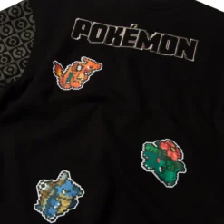 POKEMON Starter Evolution Crew Neck Black Sweatshirt -Atsuko Sale Store LSA56KEPOK 03