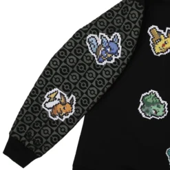 POKEMON Starter Evolution Crew Neck Black Sweatshirt -Atsuko Sale Store LSA56KEPOK 05