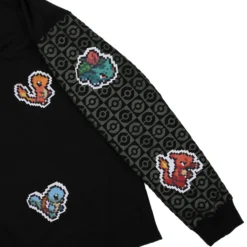 POKEMON Starter Evolution Crew Neck Black Sweatshirt -Atsuko Sale Store LSA56KEPOK 06