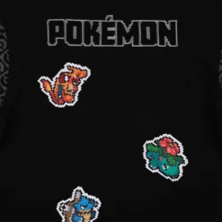 POKEMON Starter Evolution Crew Neck Black Sweatshirt -Atsuko Sale Store LSA56KEPOK 07