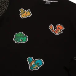 POKEMON Starter Evolution Crew Neck Black Sweatshirt -Atsuko Sale Store LSA56KEPOK 09