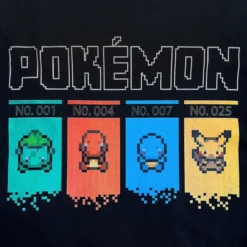 POKEMON Starter Pokémon Black Long Sleeve -Atsuko Sale Store LSA56KPPOK 2